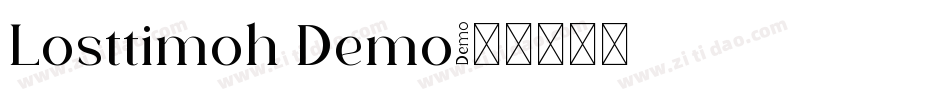 Losttimoh Demo字体转换